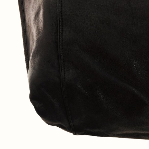 Chloe Amy Pleated Black Leather Tote - Picture 7 of 9